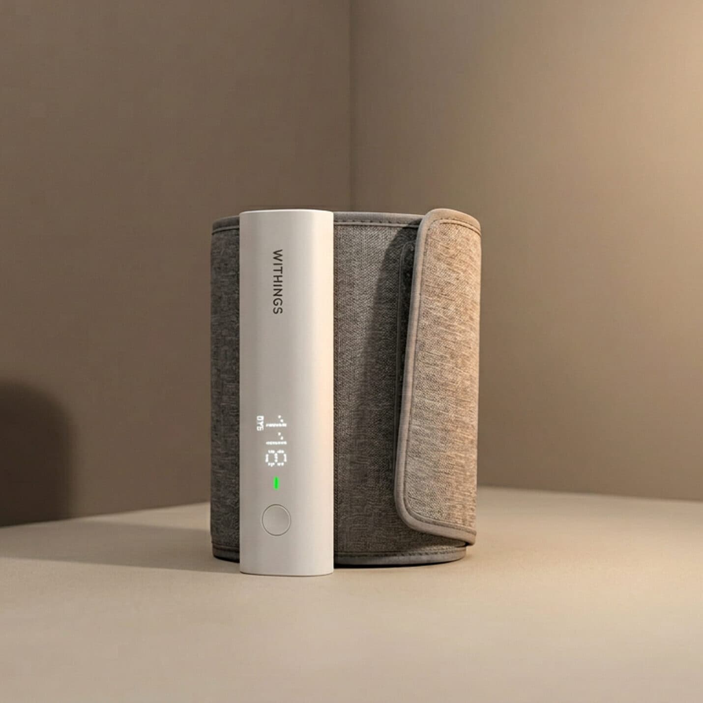 A Withings blood pressure cuff